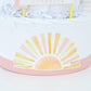 sunshine diaper cake decoration pink