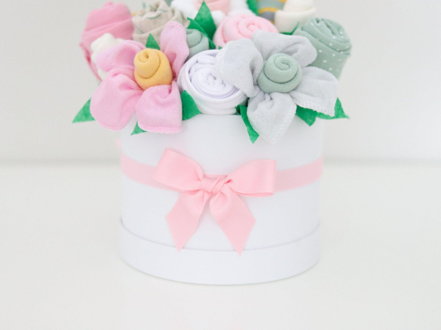 Golden Floral Baby Gift Box Bouquet Collection - Baby Blossom Company