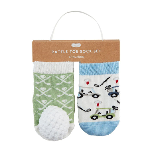 Golf Ball Rattle Toe Sock Set - Baby Blossom Company