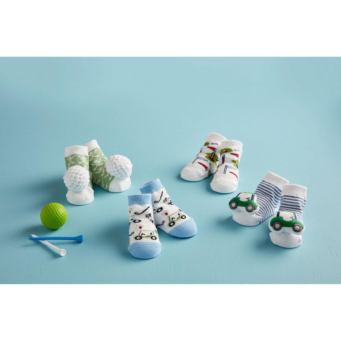 Golf Ball Rattle Toe Sock Set - Baby Blossom Company