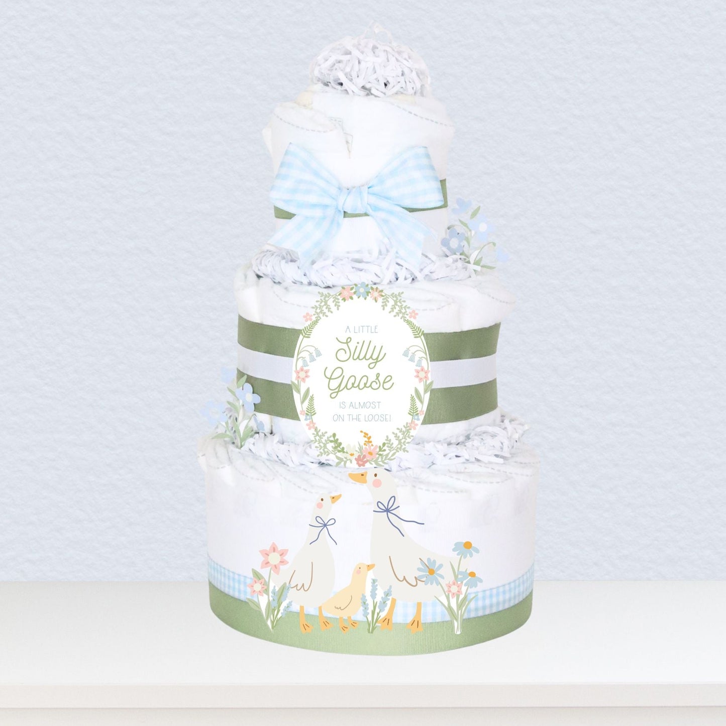 Silly Goose Diaper Cake