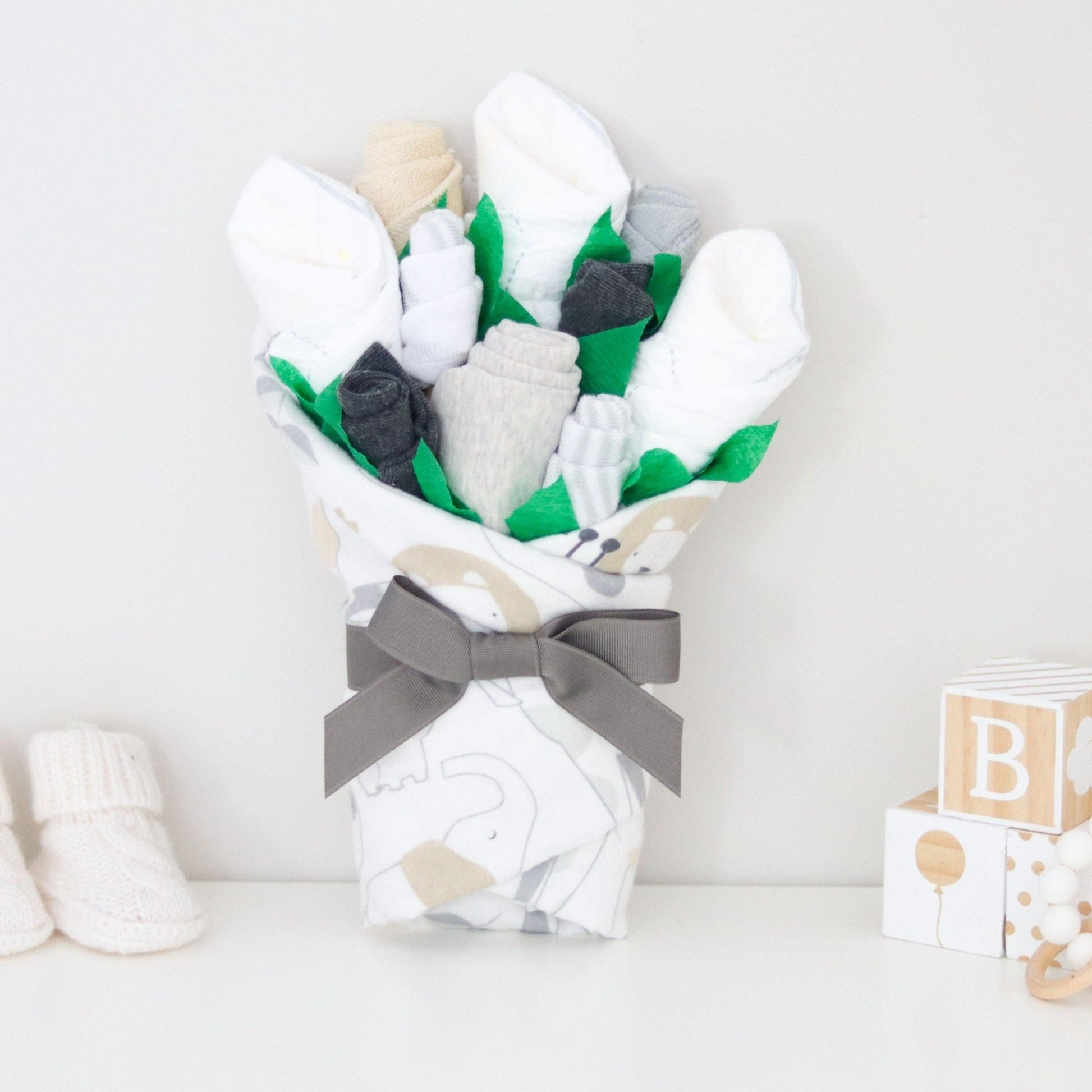 Grey Safari Baby Gift Set - Baby Blossom Company