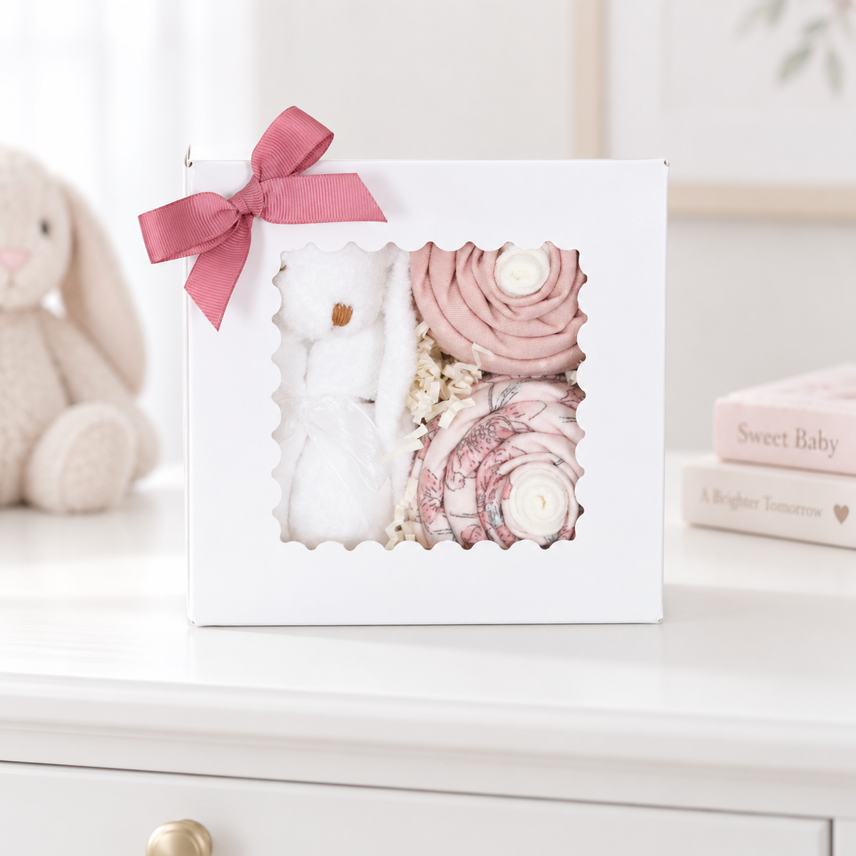 Heirloom Garden Cupcake + Cuddle Baby Girl Gift Box