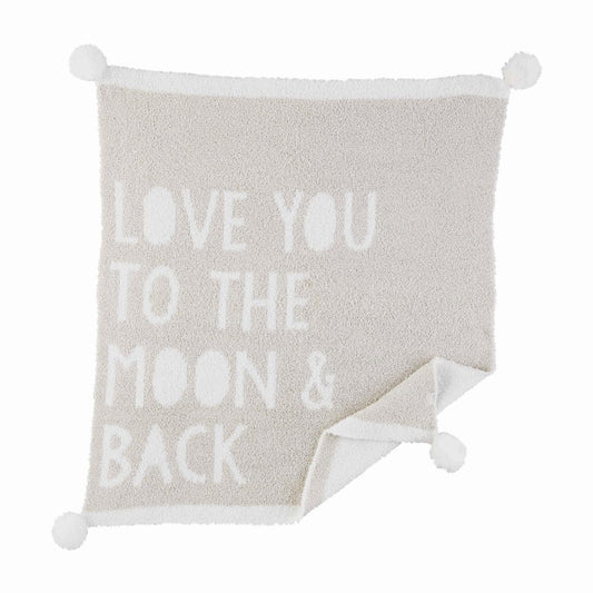 I Love You Chenille Gingham Blanket - Baby Blossom Company