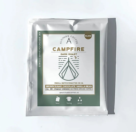Single Serve Pour Over Coffee Kit: Campfire Blend