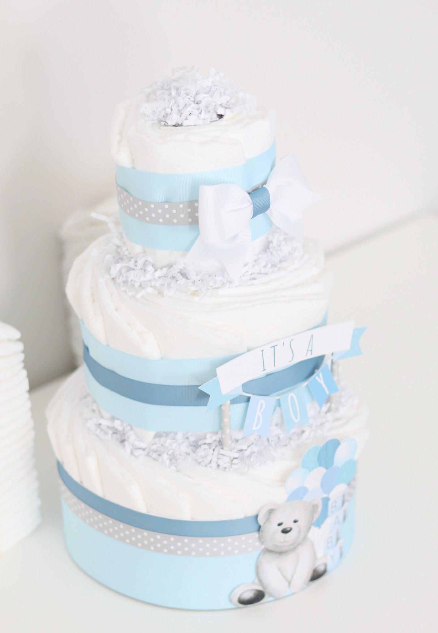 It's a Boy Diaper Cake - Baby Blossom Company