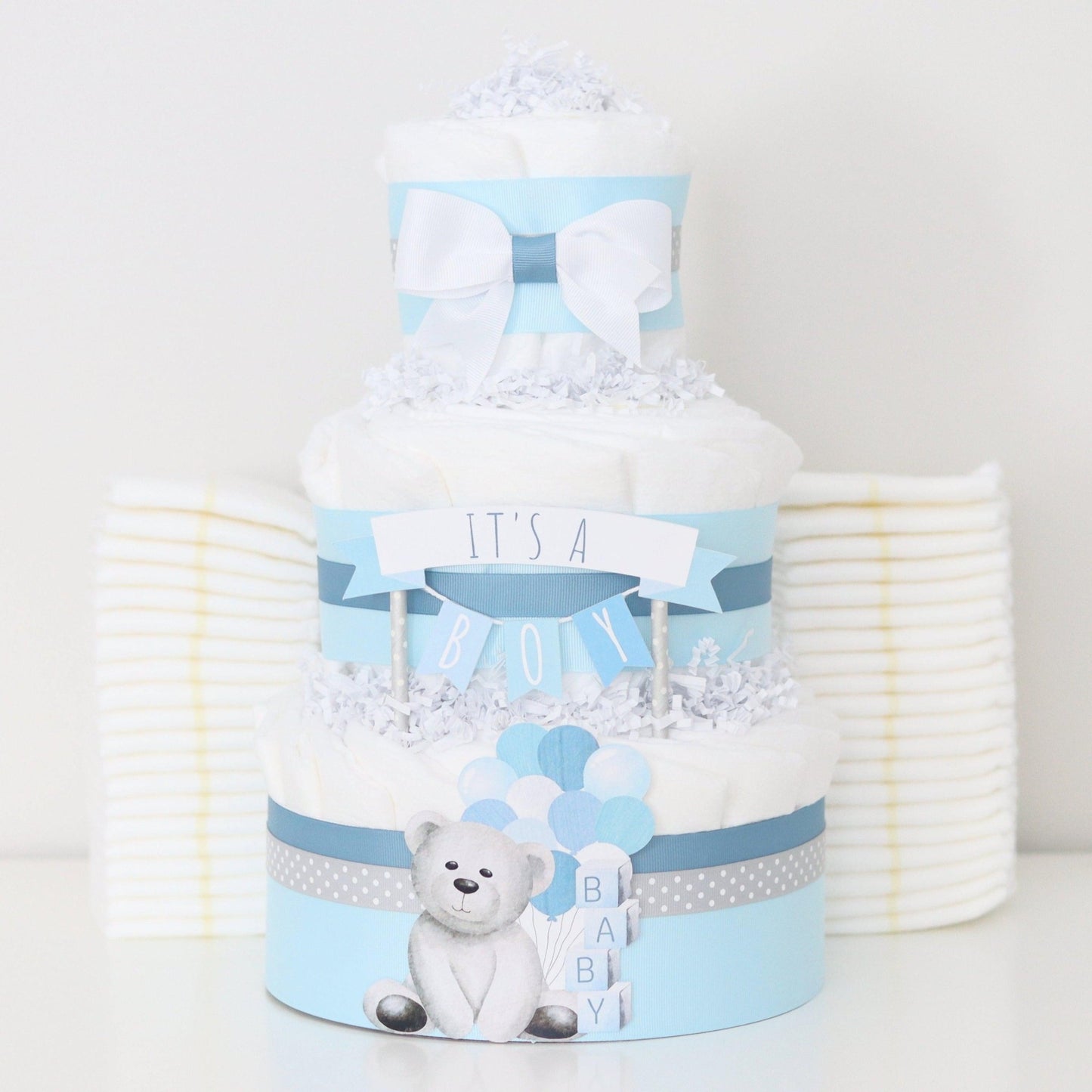 It's a Boy Diaper Cake - Baby Blossom Company