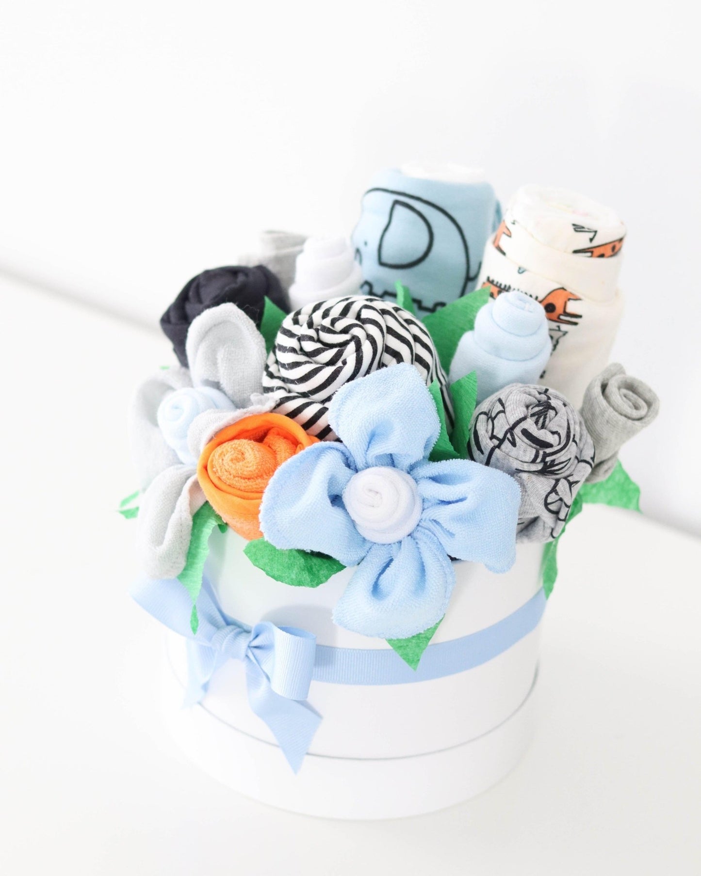 Jungle Buddies Baby Gift Box Bouquet Collection - Baby Blossom Company