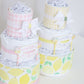 lemon diaper cake decorations