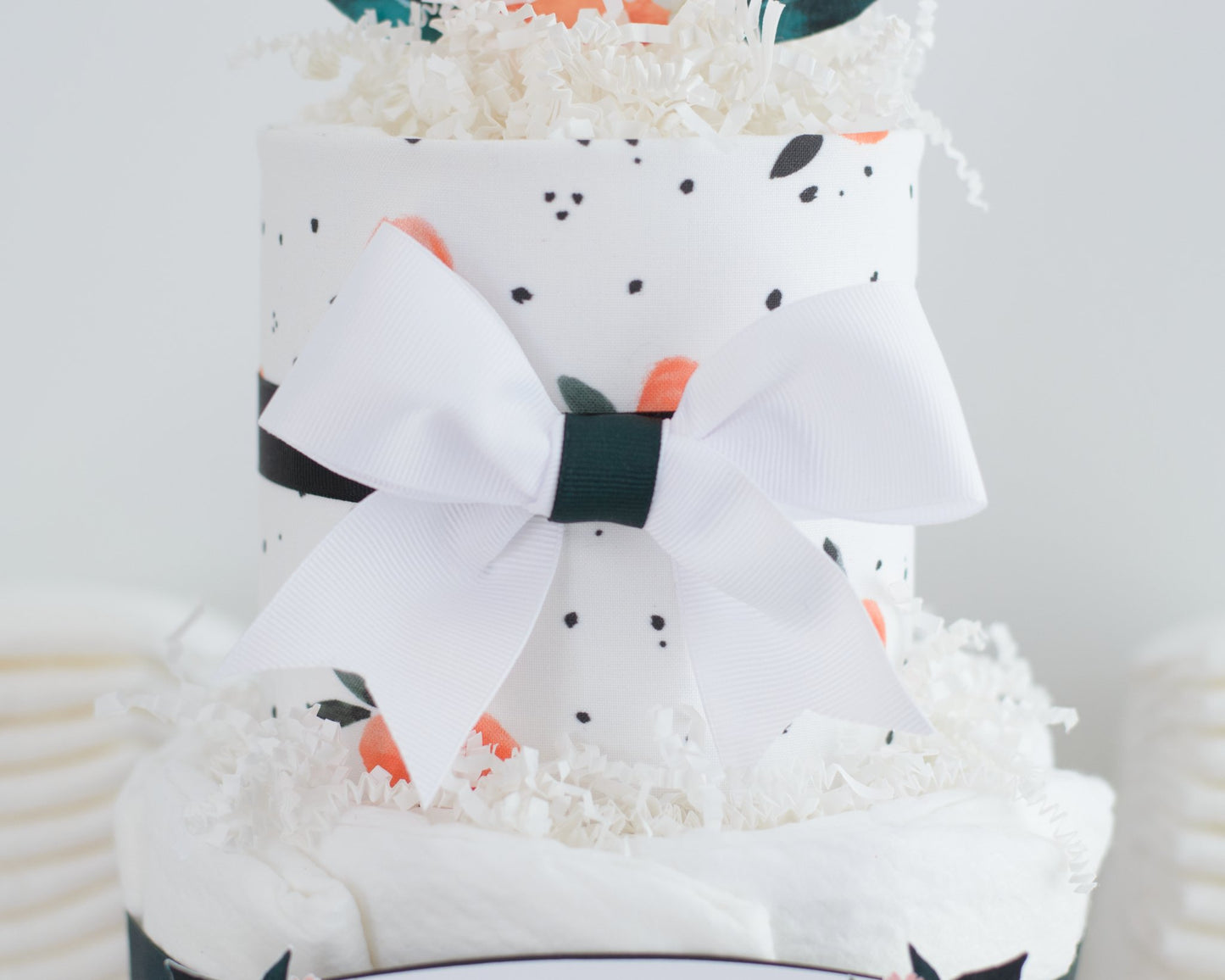 Little Clementine Diaper Cake - Baby Blossom Company