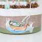 little fisherman diaper cake decoration boat in water fishing pole tackle box hat