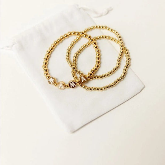 Mama Gold Bracelet Set - Baby Blossom Company