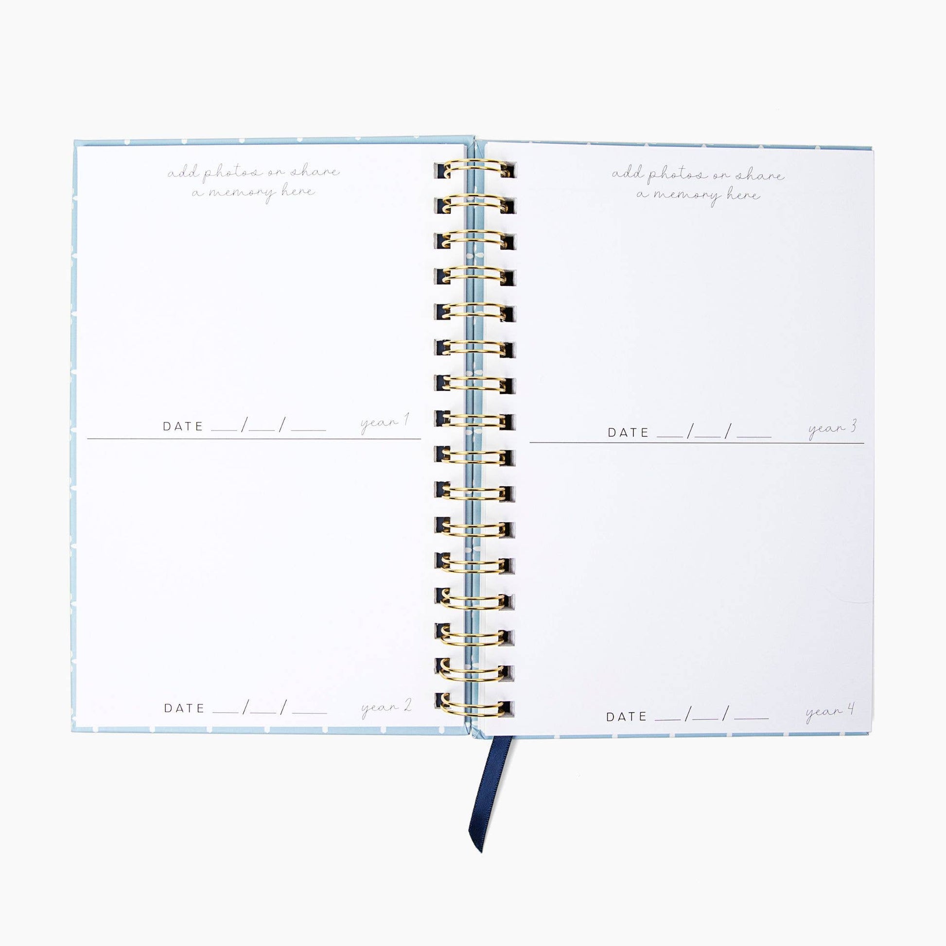 Memory Journal for Mom - Blue - Baby Blossom Company