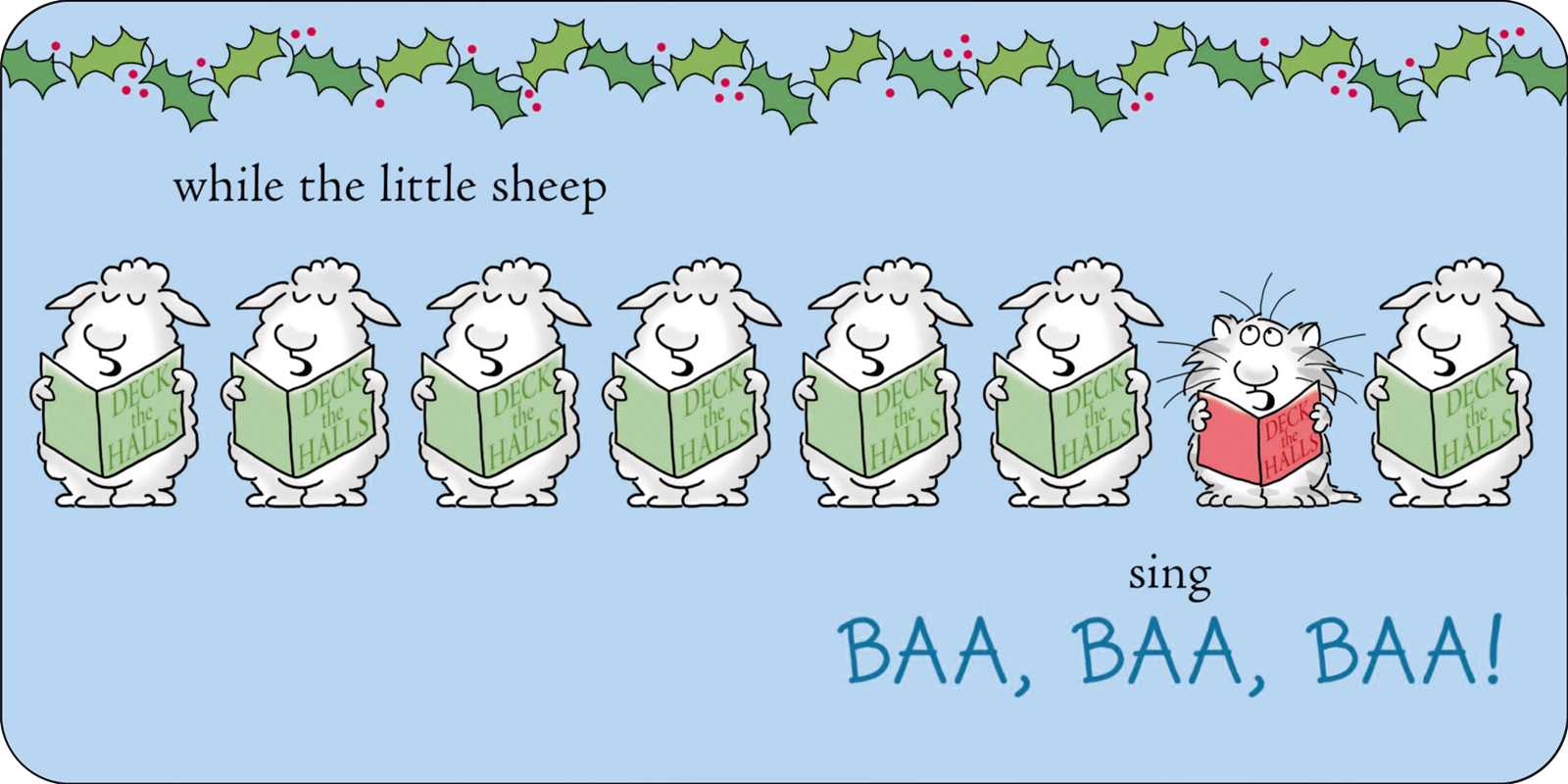 Moo, Baa, Fa La La La La! Board Book - Baby Blossom Company