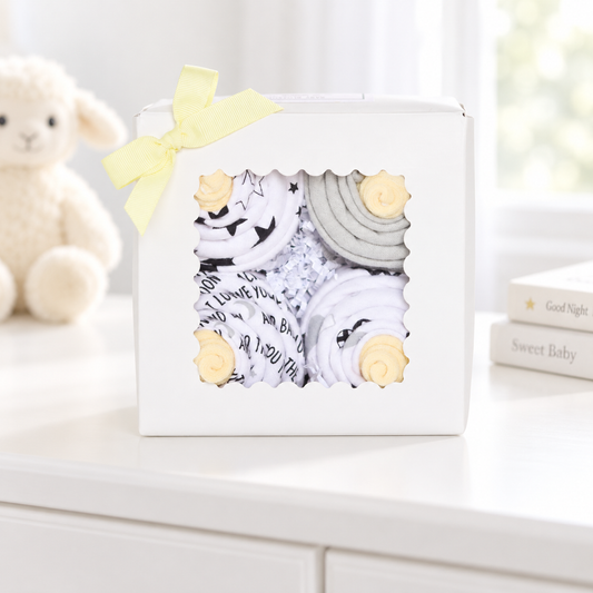 Baby Neutral Cupcake Set - Moon