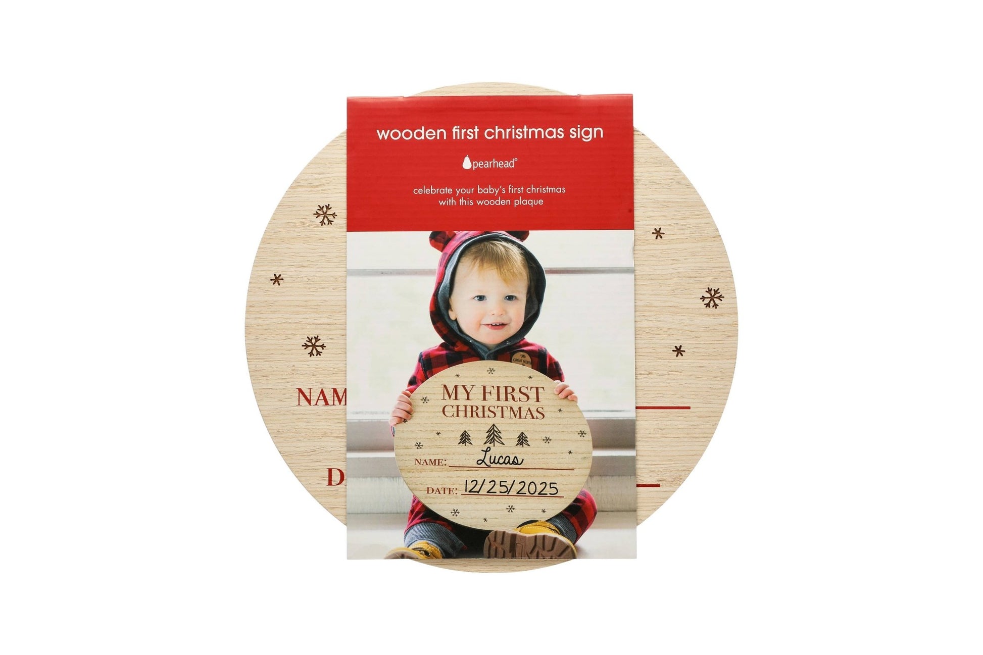 My First Christmas Wooden Holiday Photo Prop Sign - Baby Blossom Company