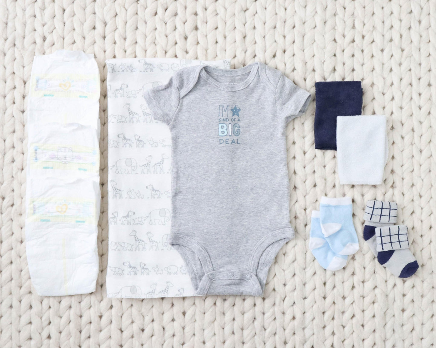 Navy Elephant Baby Gift Set - Baby Blossom Company