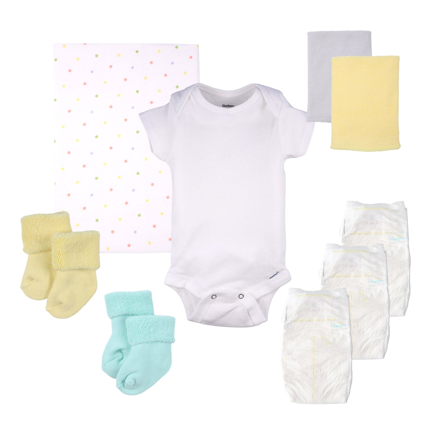 Neutral Dots Baby Gift Set - Baby Blossom Company