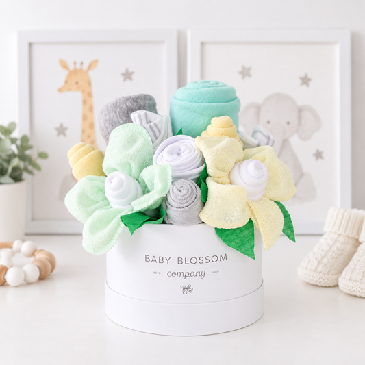 Neutral Hatbox Bouquet - Petite