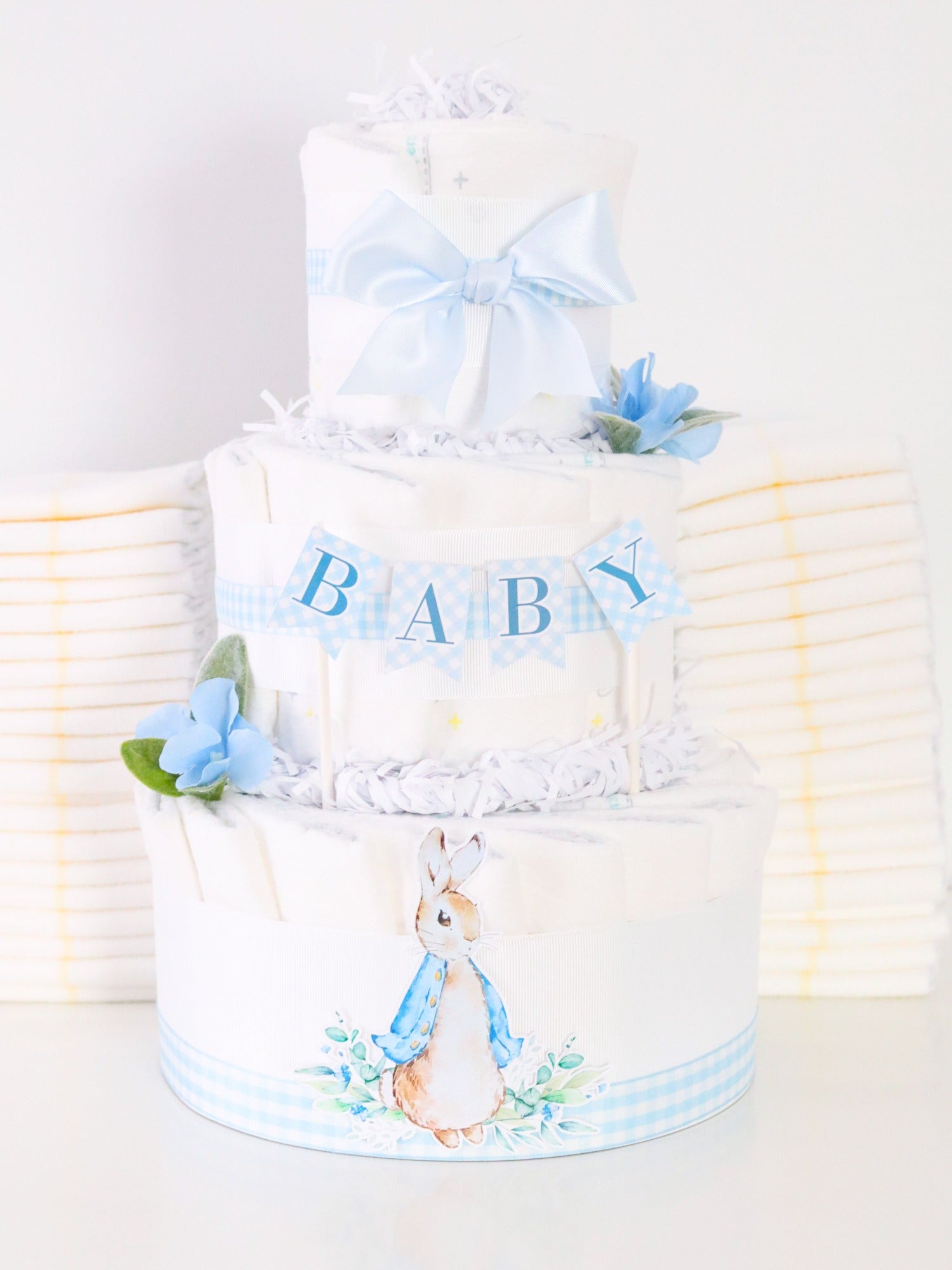 Bunny Diaper Cake, outlet Girl Diaper Cake, Baby shower gifts, Baby Shower Centerpiece, Baby Gifts