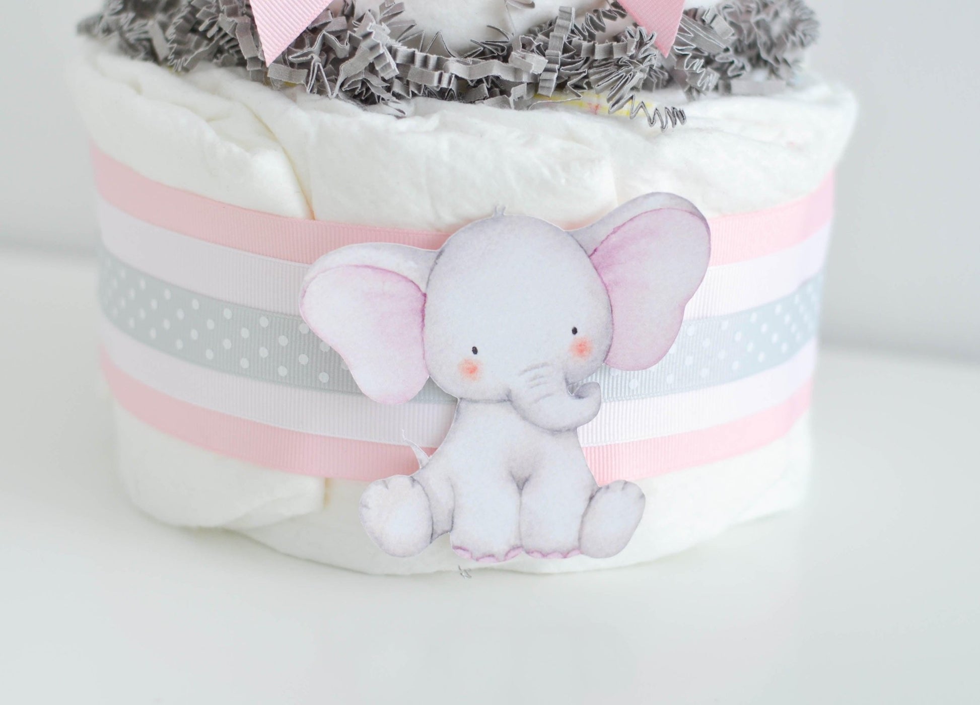 Pink Little Peanut Diaper Cake Kit - Baby Blossom Company