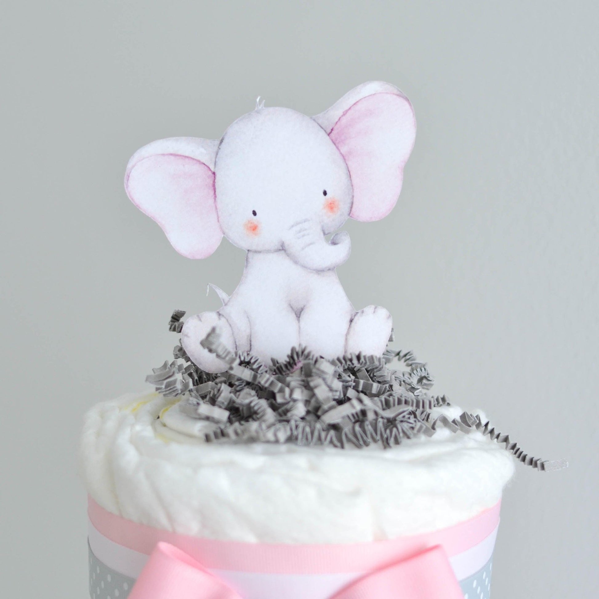 Pink Little Peanut Diaper Cake Kit - Baby Blossom Company