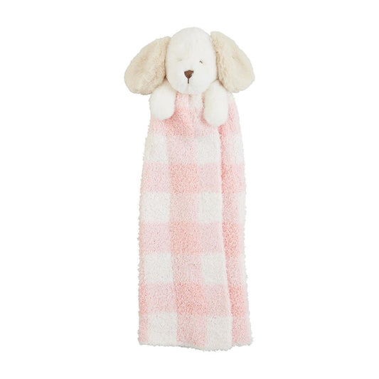 Pink Puppy Cuddle Pal Lovey Blanket - Baby Blossom Company