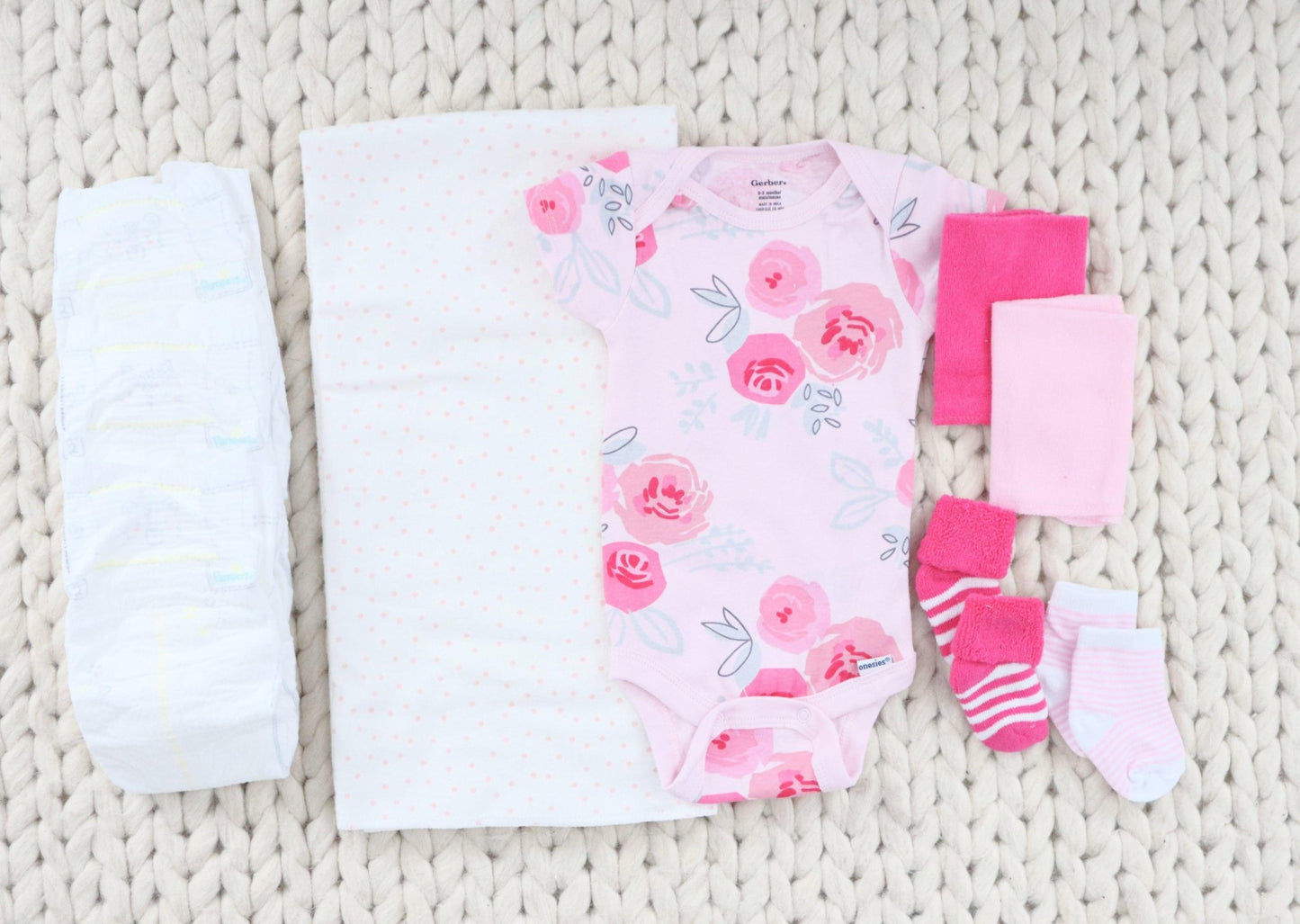 Pink Rose Baby Gift Set - Baby Blossom Company