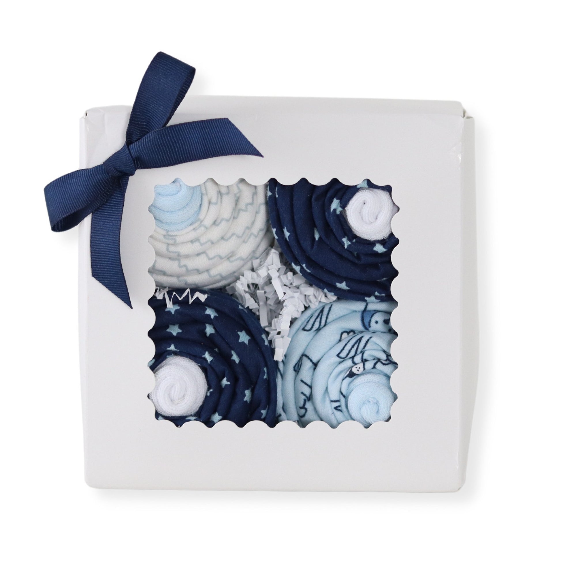 Puppy Baby Boy Cupcake Gift Set - Baby Blossom Company