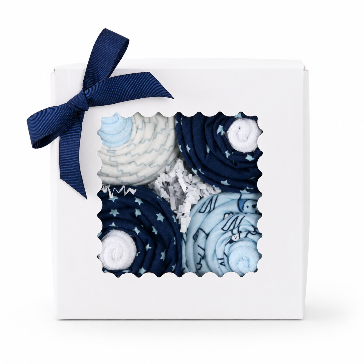 Puppy Baby Boy Cupcake Gift Set