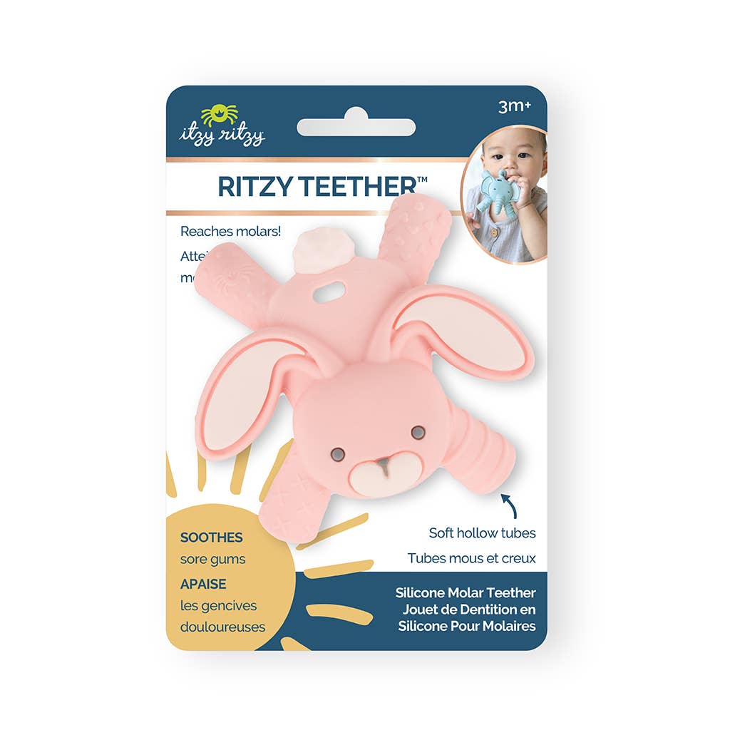 Ritzy Teether™ Baby Molar Teether: Bunny - Baby Blossom Company