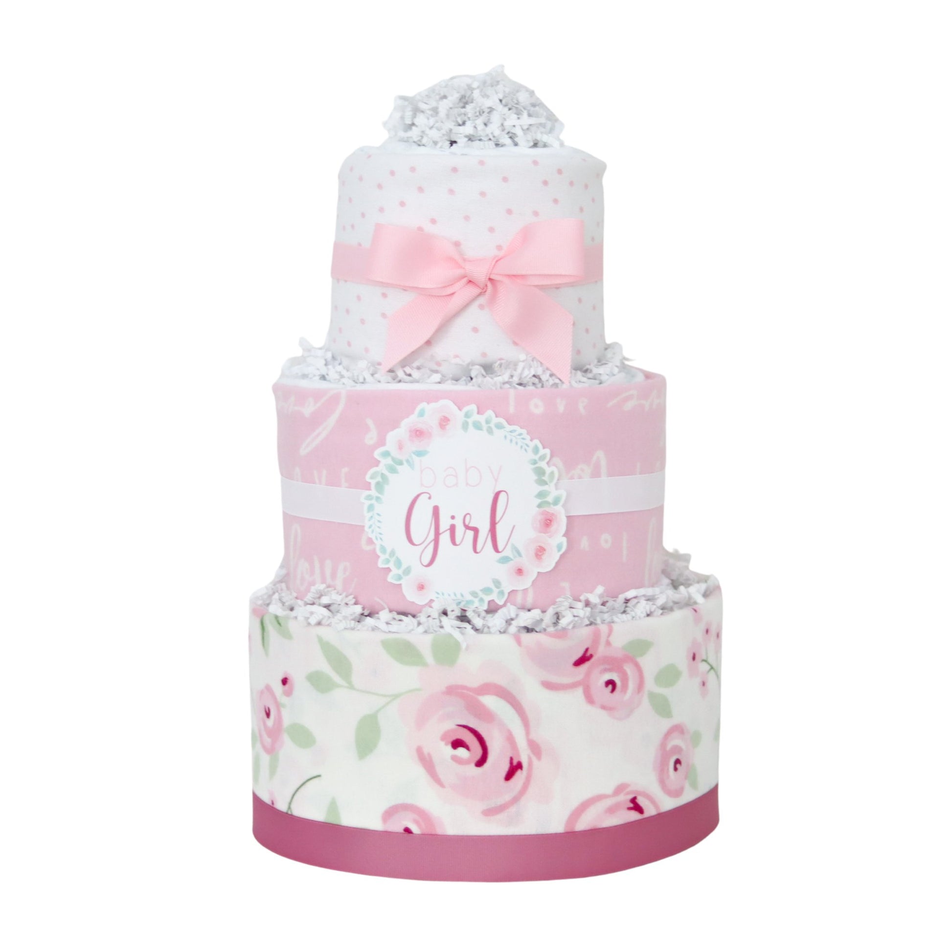 Rose Diaper Cake - Baby Blossom Company