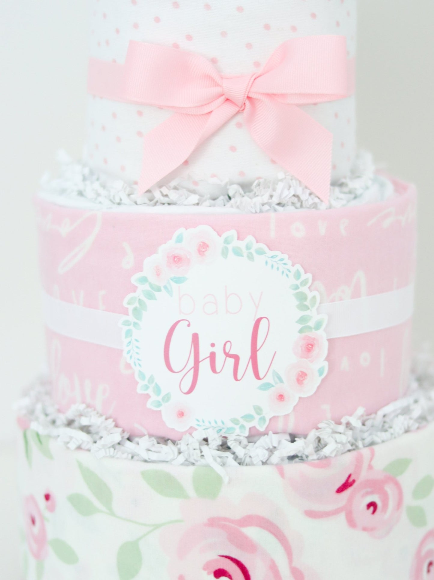 Rose Diaper Cake - Baby Blossom Company