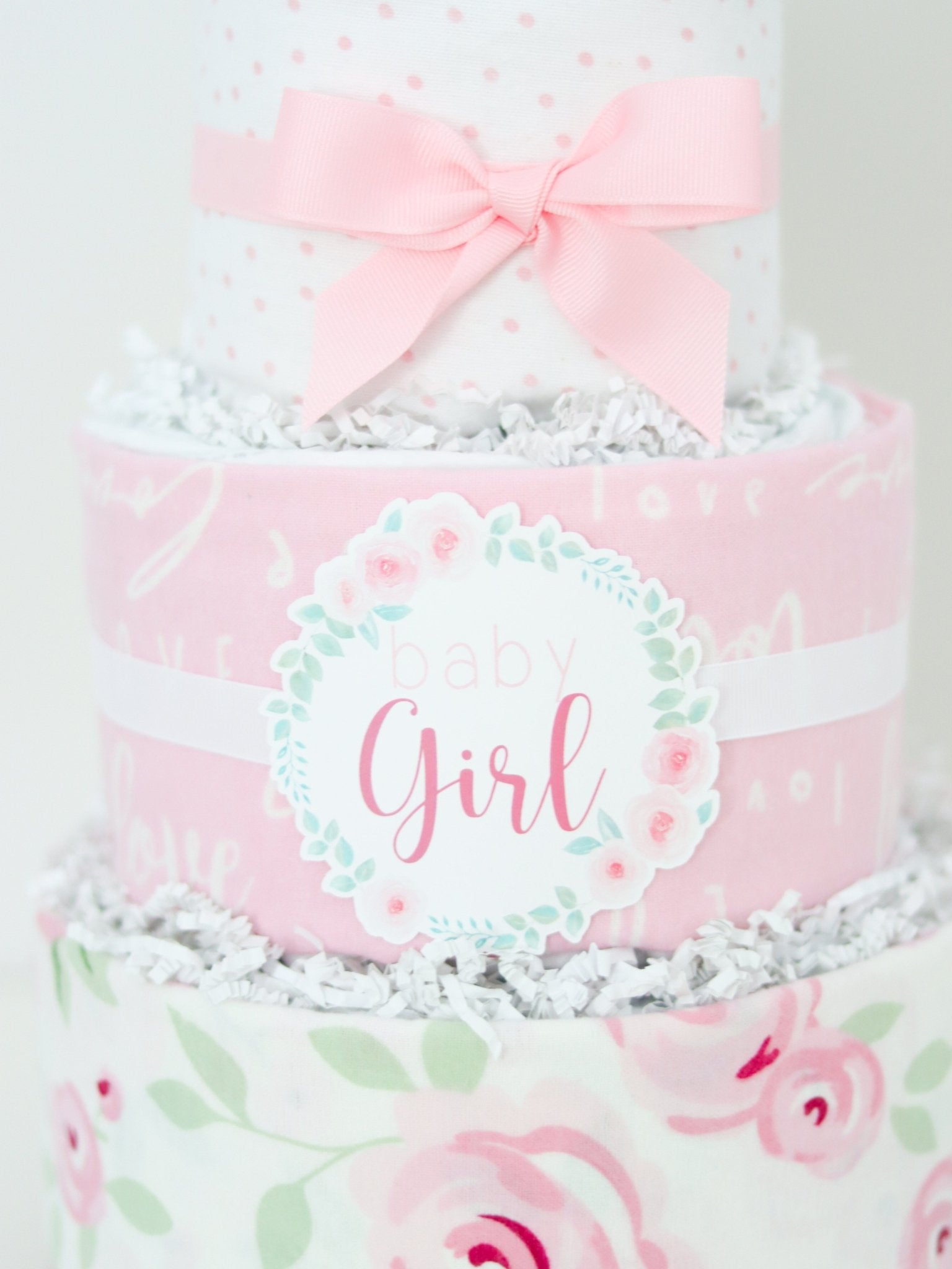 Rose Diaper Cake - Baby Blossom Company