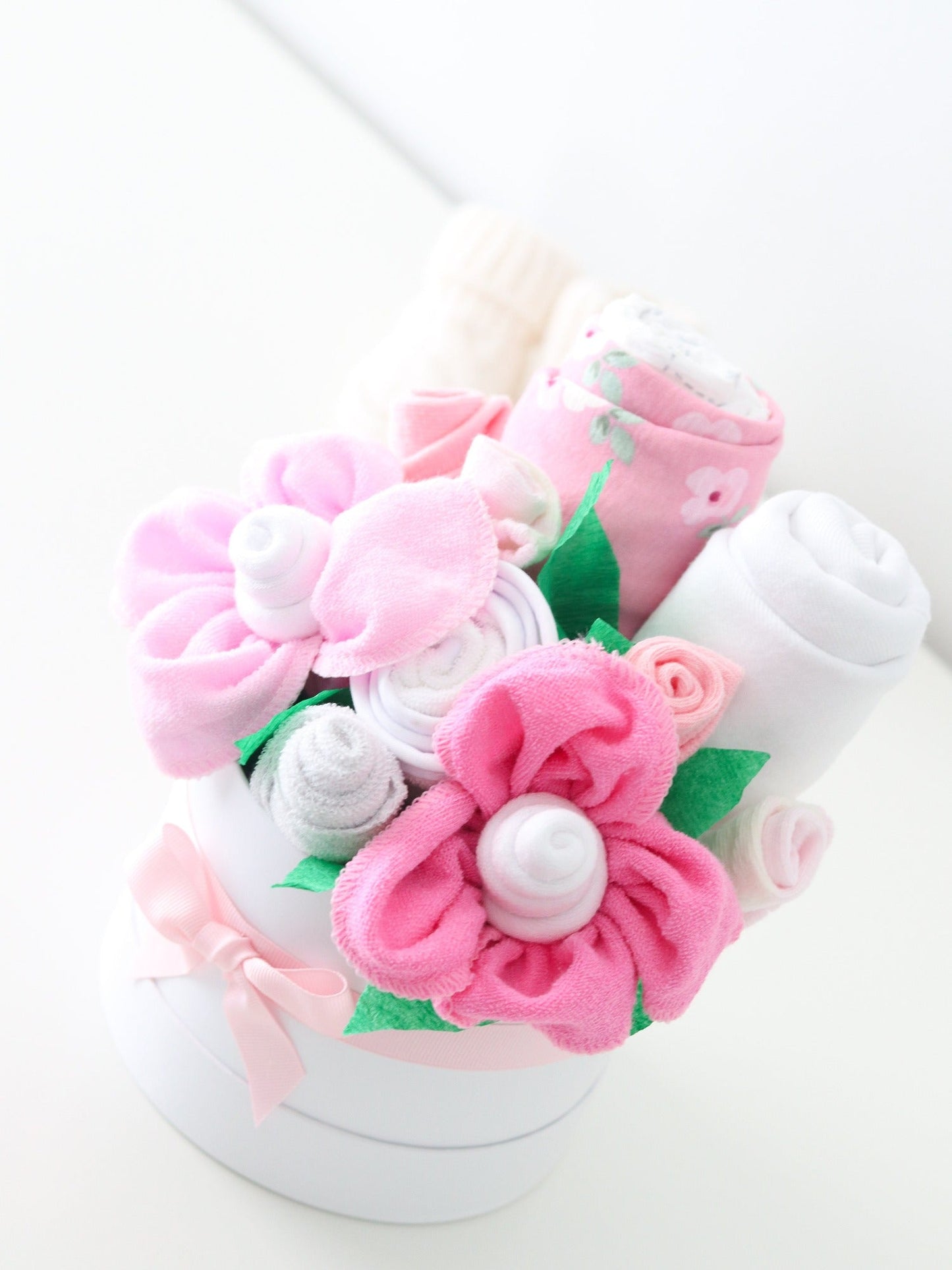 Rose Garden Newborn Girl Gift Box Bouquet - Baby Blossom Company