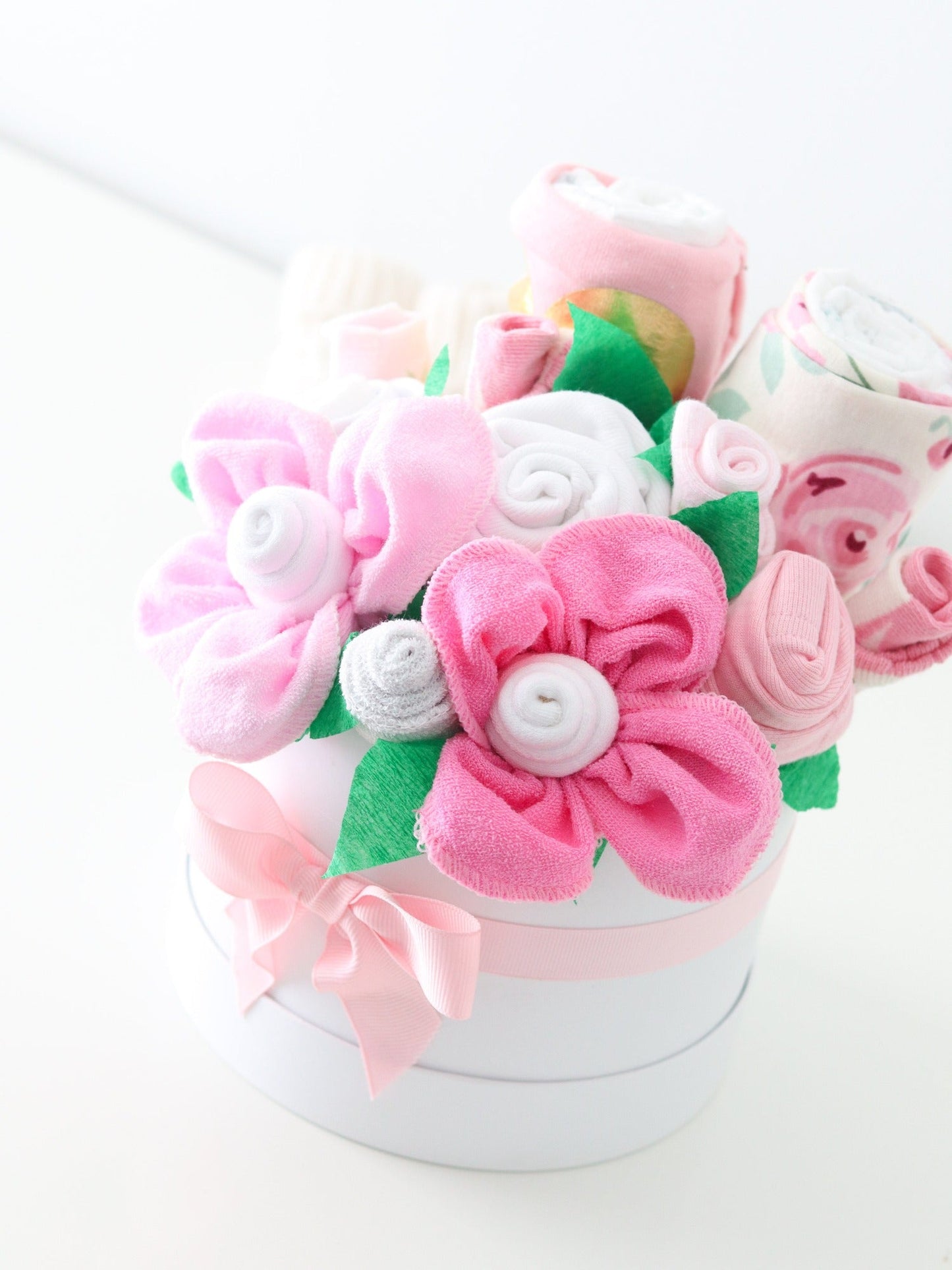 Rose Garden Newborn Girl Gift Box Bouquet - Baby Blossom Company