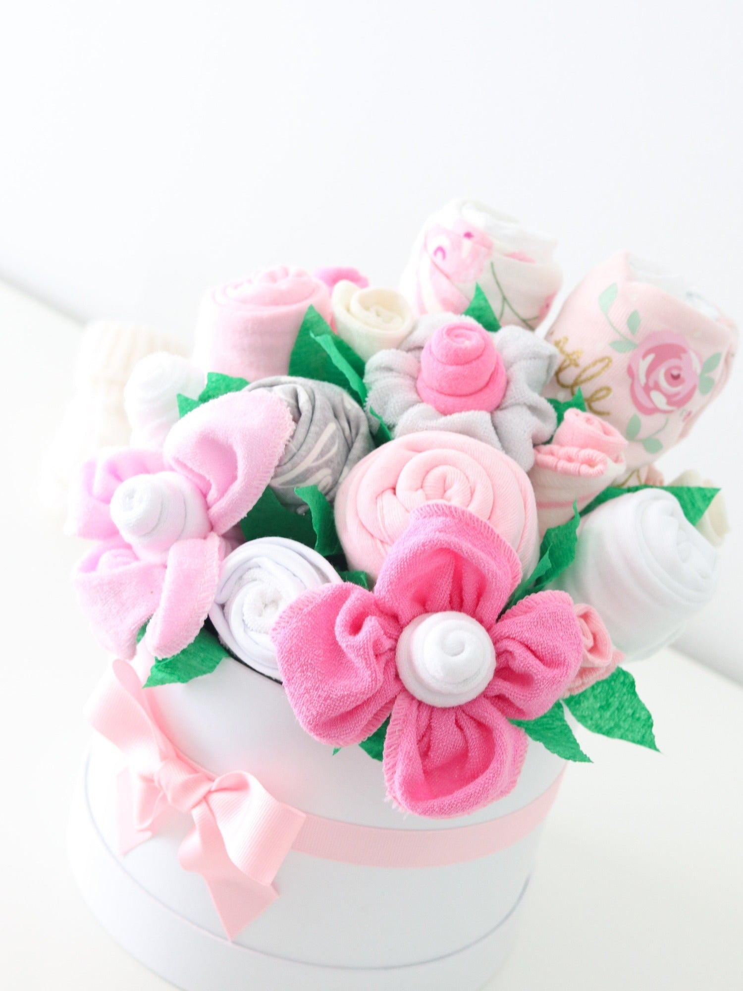 Rose Garden Newborn Girl Gift Box Bouquet - Baby Blossom Company