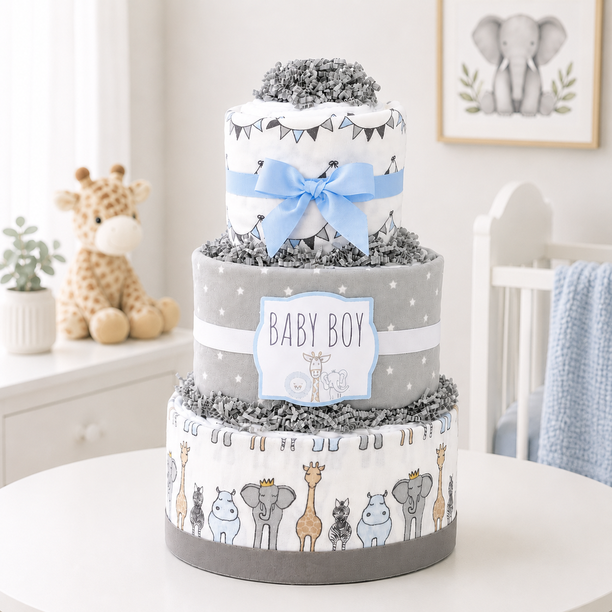 Royal Safari Diaper Cake