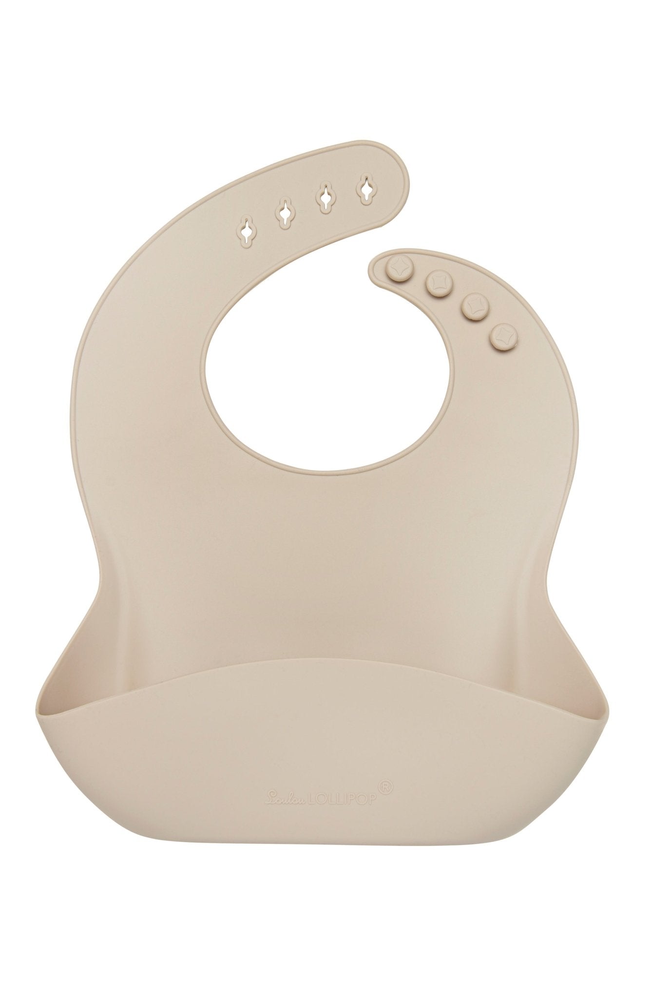 Silicone Bib - Sand - Baby Blossom Company