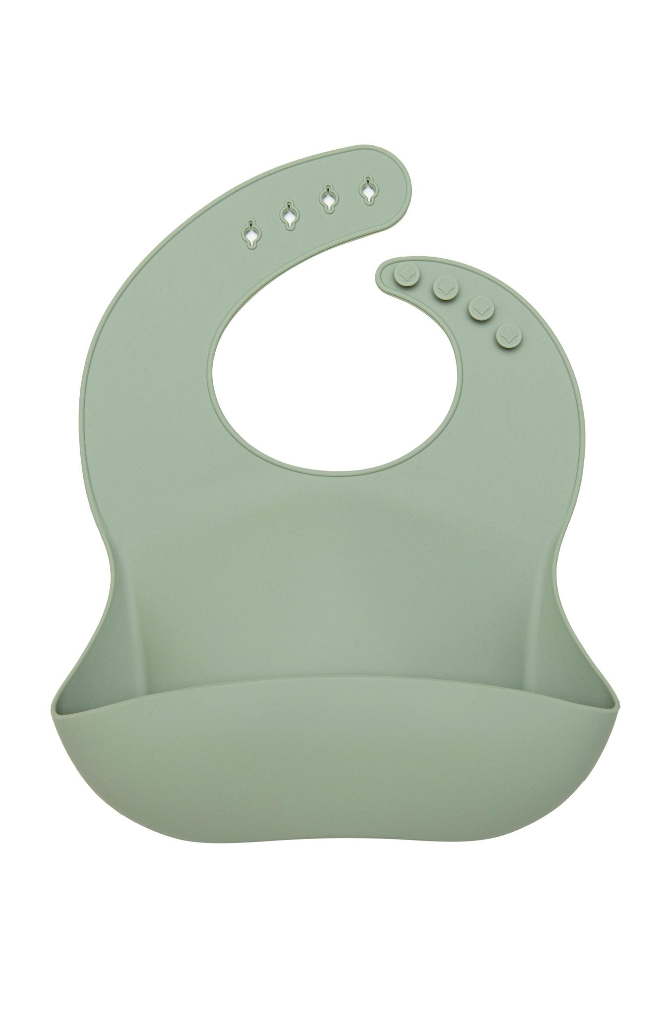 Silicone Bib - Silver Sage - Baby Blossom Company