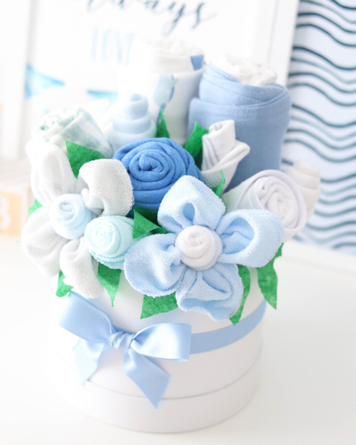 Sleepy Tides Baby Gift Box Bouquet Collection - Baby Blossom Company