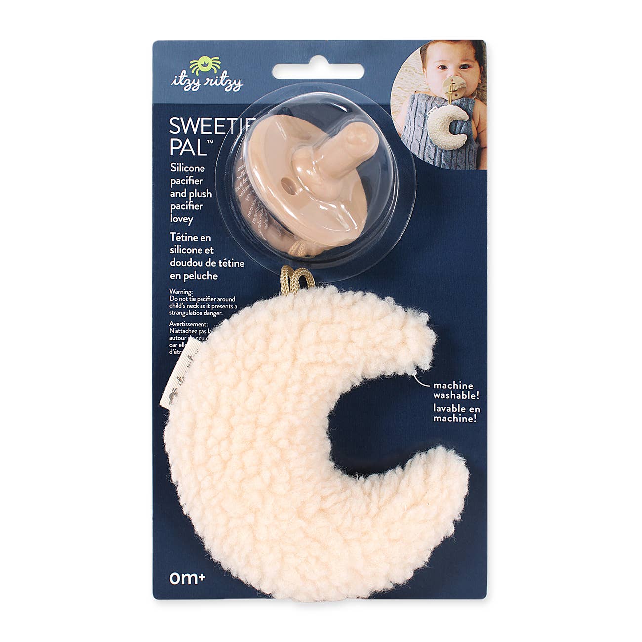 Sweetie Pal™ Plush & Pacifier - Moon - Baby Blossom Company