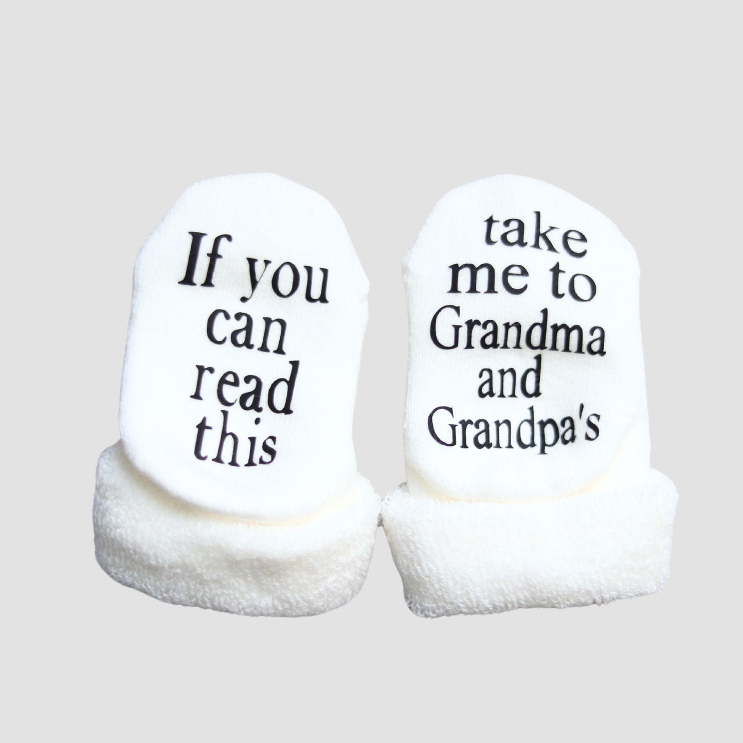 Take Me to Grandma and Grandpa's Socks - Baby Blossom Company