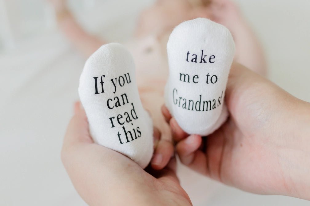 Take Me to Grandma's Socks - Baby Blossom Company