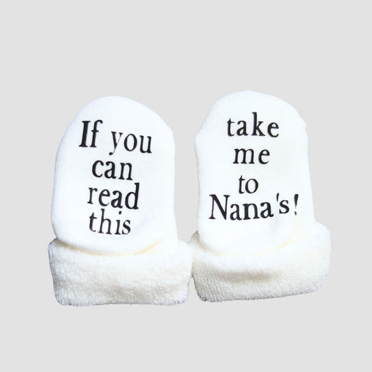 Take Me to Nana's Socks - Baby Blossom Company