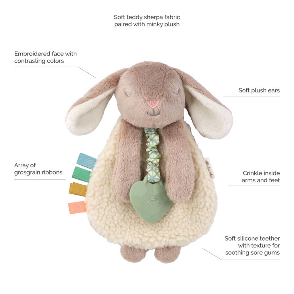 Taupe Bunny Itzy Friends Lovey™ Plush - Baby Blossom Company