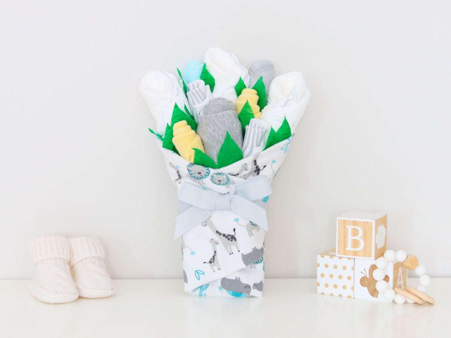 Teal Safari Baby Gift Set - Baby Blossom Company