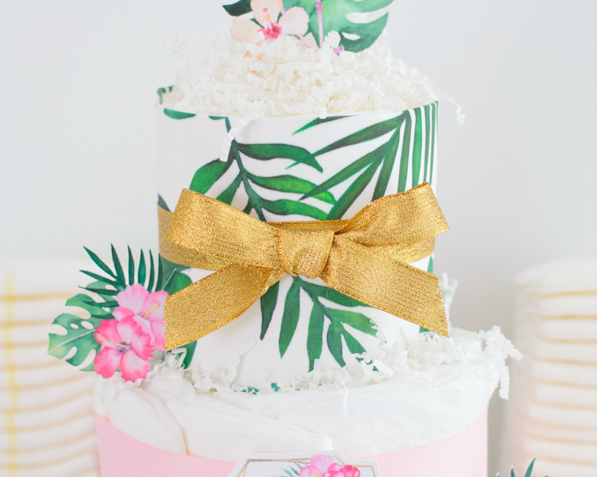 Tropical Aloha Diaper Cake - Baby Blossom Company