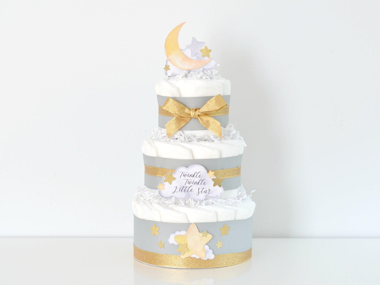 Twinkle Twinkle Diaper Cake - Baby Blossom Company