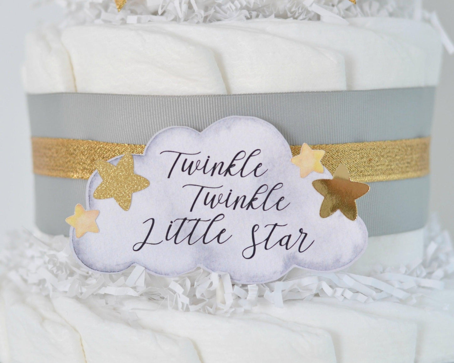 Twinkle Twinkle Diaper Cake - Baby Blossom Company